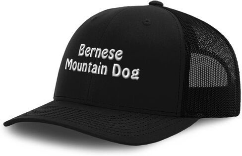 Custom Mesh Cap Hat Embroidered Bernese Mountain Dog Berner Sennenhund Trucker Hats for Men & Women Cotton in Kuwait
