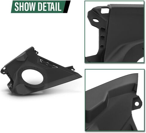 GRAND ORANGE Front Dash 6.5" Speaker Panel Compatible with Can-Am Maverick R 2024+ All Models Fit Can-Am Maverick R Max 2025+ Black in Saudi Arabia