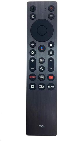 استبدال جهاز التحكم عن بعد للتلفزيون الصوتي لتلفزيون TCL 55QM6K 55 بوصة، 65QM6K 65 بوصة، 75QM6K 75 بوصة، 85QM6K 85 بوصة QM6K QLED 4K Smart QD-Mini LED TV (موديل 2025) in Kuwait