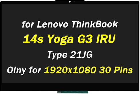 5D10S39955 5D10S39956 استبدال شاشة LCD تعمل باللمس لجهاز Lenovo ThinkBook 14s Yoga G3 IRU Type 21JG 5D10S39954 5D10S39957 14.0 بوصة FHD 1920x1080 60 هرتز 30 دبوس مجموعة محول رقمي LED مع إطار in Saudi Arabia