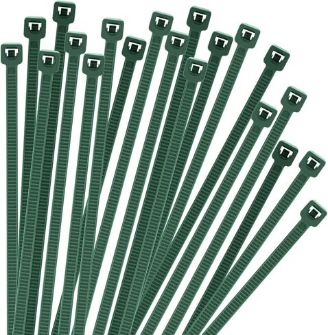 100Pcs Small to Medium Zip Tie, Nylon PA66 UV Resistant Cable Tie for Indoor and Outdoor Use - Ideal for Bundling and Securing Objects（Green，6 inch） in Saudi Arabia