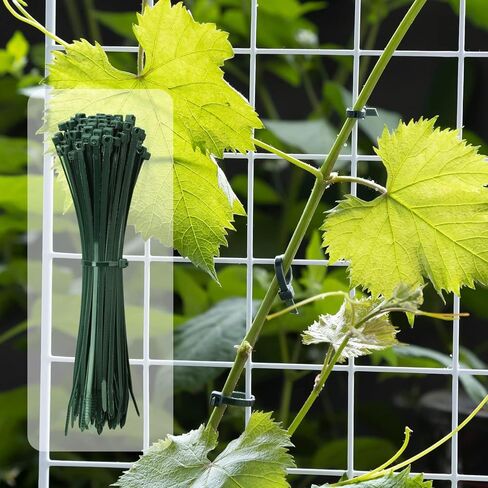 100Pcs Small to Medium Zip Tie, Nylon PA66 UV Resistant Cable Tie for Indoor and Outdoor Use - Ideal for Bundling and Securing Objects（Green，6 inch） in Saudi Arabia