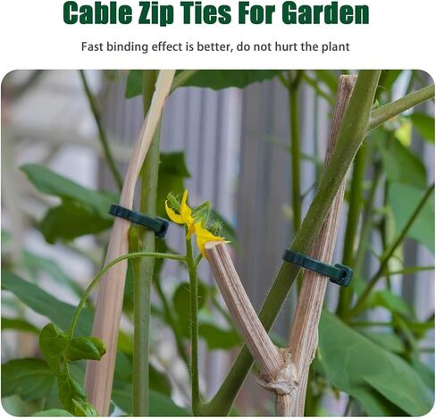 100Pcs Small to Medium Zip Tie, Nylon PA66 UV Resistant Cable Tie for Indoor and Outdoor Use - Ideal for Bundling and Securing Objects（Green，6 inch） in Saudi Arabia