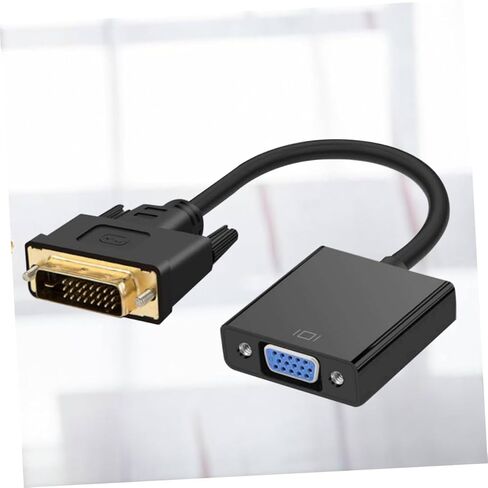 Homoyoyo Dvi ذكر إلى Vga أنثى محول كابل Dvi إلى Vga محول تلفزيون كمبيوتر محمول متوافق in Saudi Arabia