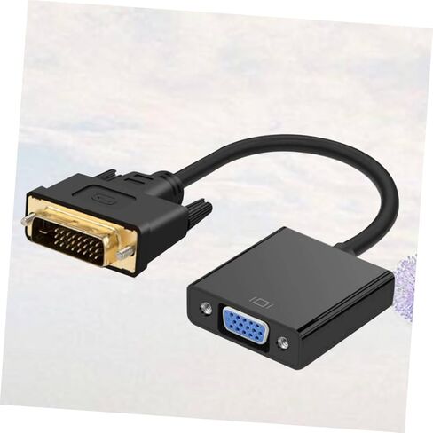 Homoyoyo Dvi ذكر إلى Vga أنثى محول كابل Dvi إلى Vga محول تلفزيون كمبيوتر محمول متوافق in Saudi Arabia