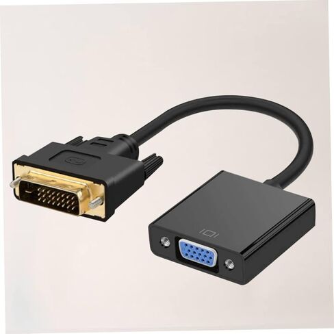 Homoyoyo Dvi ذكر إلى Vga أنثى محول كابل Dvi إلى Vga محول تلفزيون كمبيوتر محمول متوافق in Saudi Arabia