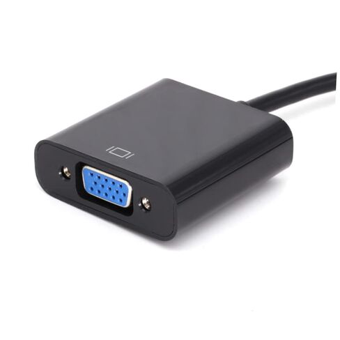 محول فيديو Housoutil Dvi ذكر إلى Vga أنثى عالي الوضوح من Dvi-d إلى كابل Vga لأجهزة الكمبيوتر المحمولة وأجهزة التلفزيون ونقل الإشارة الثابتة باللون الأسود in Kuwait
