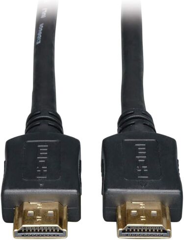 كابل تريب لايت HDMI عالي السرعة مع إيثرنت، صوت وفيديو 4K HDMI، أسود (M/M)، 40 قدم (P568-040-HD) in Kuwait