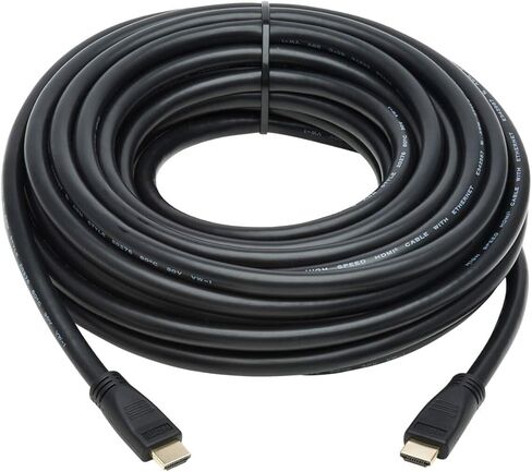 كابل تريب لايت HDMI عالي السرعة مع إيثرنت، صوت وفيديو 4K HDMI، أسود (M/M)، 40 قدم (P568-040-HD) in Kuwait