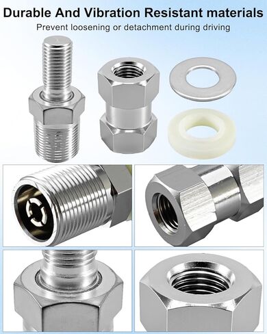 2 قطعة هوائي CB عالي التحمل SO-239 محول تركيب للتركيب 3/8 × 24 خيط هوائيات راديو CB لسطح التركيب مع فتحة 1/2 بوصة لمعظم المركبات in Saudi Arabia