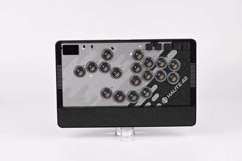 SIXSIR Haute42 Leverless Controller for Arcade Gaming: CAT with 3-Stage Adjustable Buttons & Interchangeable Metal Faceplates for PC/PS4/PS3/Switch/Xbox(Black) in Saudi Arabia