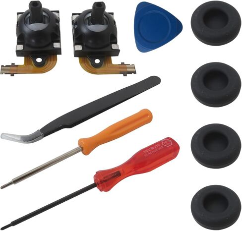 طقم استبدال عصا التحكم مكون من قطعتين لبوابة PlayStation/وحدة تحكم PS5 VR2، طقم إصلاح عصا التحكم التناظرية لتأثير القاعة مع أداة فتح لبوابة PS5 ووحدات تحكم PSVR 2 (يسار ويمين) in Kuwait