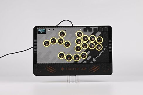 SIXSIR Haute42 Leverless Controller for Arcade Gaming: CAT with 3-Stage Adjustable Buttons & Interchangeable Metal Faceplates for PC/PS4/PS3/Switch(White) in Saudi Arabia