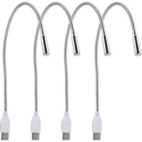 SAFIGLE 4 قطع لوحة مفاتيح USB ضوء مرن معقوفة ليلاً مصباح قراءة الكمبيوتر المحمول لجانب السرير والسفر العناية بالعين LED ضوء المهام in Kuwait