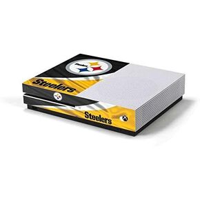 ملصق Skinit المخصص للألعاب متوافق مع وحدة تحكم Xbox One S - تصميم مرخص رسميًا من NFL Pittsburgh Steelers in Kuwait