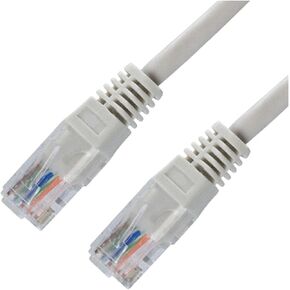 5 Pack Lot - 3ft CAT5e Ethernet Network LAN Router Patch Cable Cord Wire Gray Versatile Universal Cord Durable Reliable Replacement Part Home Appliance Upgrade Maintenance Component in Kuwait