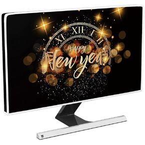 Baocicco 2026 Monitor Dust Cover 22, 23, 24, 25 Inch Happy New Year Celebration Champagne Firework Sparkle Xmas Merry Christmas Waterproof Panel Case Computer Screen Protective for Tablet LCD/LED/HD in Saudi Arabia