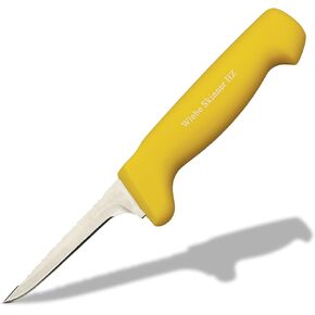 Wiebe Skinner HZ Dual-Sided Hunting Knife – 4" Fixed Blade with Serrated Saw Edge & Wicked Sharp Plain Edge – Full Tang, Ultimate Skinning & Processing Tool for Big Game, Deer in Kuwait