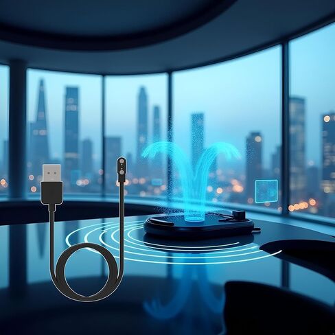 قطعتان باللون الأسود متوافقان مع ساعة Da Fit الذكية، والكابل، وشاحن USB بديل بطول 3.3 قدم، وسلك مناسب جدًا للساعة الذكية لكابلات وشواحن Da App وملحقات شاحن مغناطيسي in Saudi Arabia
