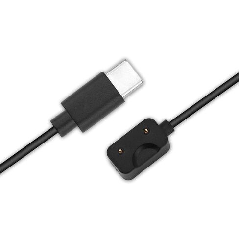 3 قطع كابل شحن USB C لهاتف Samsung Galaxy Fit 3، 53 سم / 20.9 بوصة ABS مغناطيسي للساعة الذكية سلك بديل لشاحن Galaxy Fit 3 لتتبع اللياقة البدنية SM-R390 (أسود) in Saudi Arabia