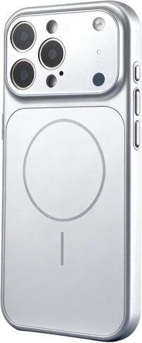 سلسلة مغناطيسية مصممة لهاتف iPhone 16 Pro Max، [متوافقة مع MagSafe] [حماية عدسة الكاميرا الزجاجية]، غطاء حماية صلب مقاوم للصدمات من الدرجة العسكرية الفاخرة غير اللامعة من البولي كربونات، برتقالي in Kuwait