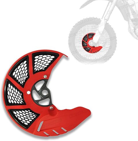 Dirt Bike Front Brake Disc Guard for CR125R CR250R 2004-2007/CRF250R CRF250X CRF450R 2004-2019/CRF250RX CRF450L 2019/CRF450RX 2017-2019/CRF450X 2005-2012 (Red,ID 20mm) in Saudi Arabia