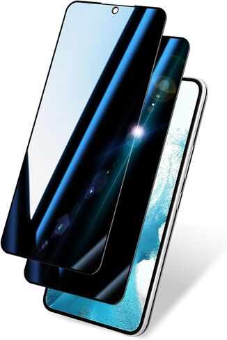 2 Pack Privacy Screen Protector for Samsung Galaxy S22 Plus/S22+|Anti-Spy Tempered Glass, Anti-Scratch, 9H Hardness & Easy Installation in Saudi Arabia