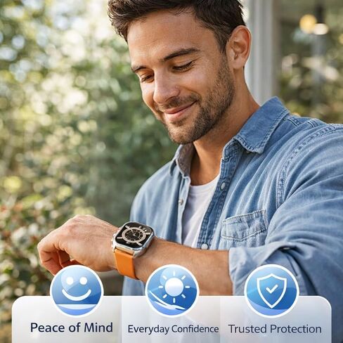 Mizi 5 Pack لـ Apple Watch Ultra 3/2/1 واقي شاشة 49 مم، طبقة TPU مرنة ذاتية المعالجة [ليس زجاجًا]، مضاد للخدش، خالٍ من الفقاعات، حساس باللمس عالي الدقة، مجموعة سهلة التركيب لـ iWatch 49 مم-شفاف in Kuwait
