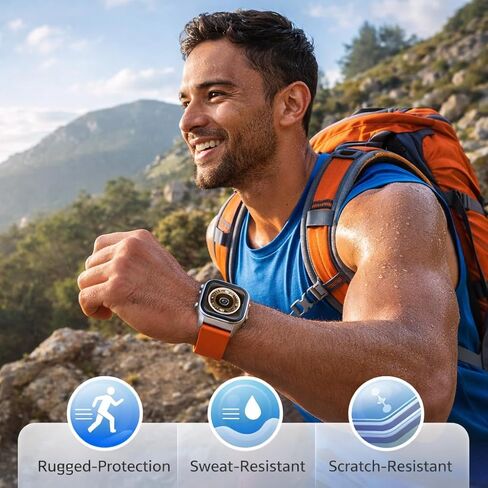 Mizi 5 Pack لـ Apple Watch Ultra 3/2/1 واقي شاشة 49 مم، طبقة TPU مرنة ذاتية المعالجة [ليس زجاجًا]، مضاد للخدش، خالٍ من الفقاعات، حساس باللمس عالي الدقة، مجموعة سهلة التركيب لـ iWatch 49 مم-شفاف in Kuwait