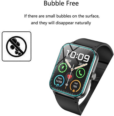 for Blackview Smart Watch R50Pro Screen Protector [6 Pack] HD Clear Soft PET Film [Anti-Fingerprint][Anti-Scratch][Bubble Free] Compatible for Blackview R50Pro, ganopterygon Smart Watch TK09 in Saudi Arabia