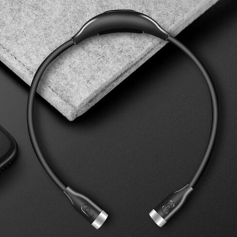 Adjustable USB Rechargeable Neck Book Light with Dual Brightness LED Beads Flexible Reading Lamp for Bedtime Lightweight Anti-Slip Design for Comfortable Wear in Saudi Arabia