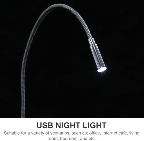 SAFIGLE 4 قطع لوحة مفاتيح USB ضوء مرن معقوفة ليلاً مصباح قراءة الكمبيوتر المحمول لجانب السرير والسفر العناية بالعين LED ضوء المهام in Kuwait