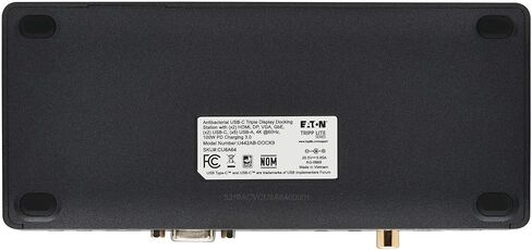 قاعدة توصيل Tripp Lite بثلاث شاشات، قاعدة توصيل USB-C، شاشة ثلاثية، 4K@60 هرتز | 2 اتش دي ام اي، ديسبلاي بورت، في جي ايه | موزع USB، منفذ إيثرنت، بطاقة SD، شحن PD USB-C بقدرة 100 واط، ضمان لمدة 3 سنوات (U442AB-DOCK9) in Saudi Arabia