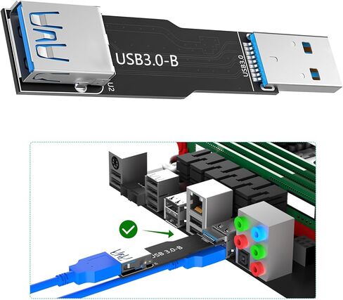 USB3.0 B لوحة تمديد ذكر إلى أنثى محول للاتصال الكمبيوتر كفاءة وتطبيق واسع استخدام لوحة مهايئ الكمبيوتر in Kuwait