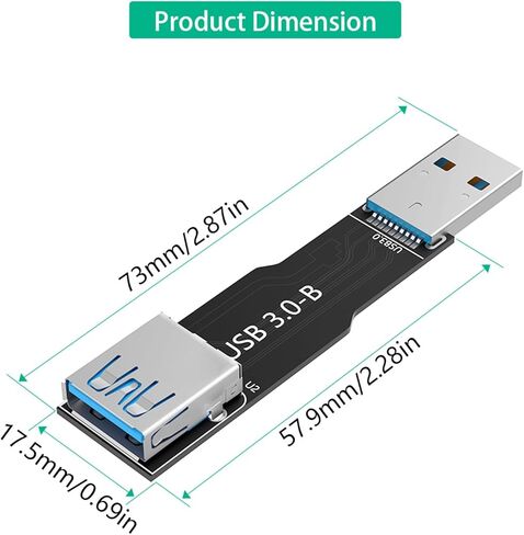 USB3.0 B لوحة تمديد ذكر إلى أنثى محول للاتصال الكمبيوتر كفاءة وتطبيق واسع استخدام لوحة مهايئ الكمبيوتر in Kuwait
