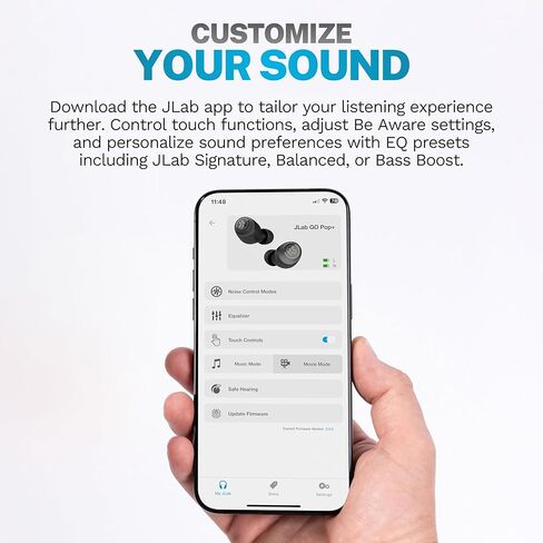 JLab Cloud White Bundle, JBuds Lux ANC Wireless Headphones, Go Air Pop+ True Wireless Bluetooth Earbuds in Saudi Arabia
