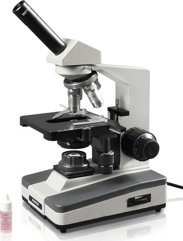 مجهر مركب أحادي العين من Parco Scientific RCM-602-L، عدسة WF 10x، تكبير 40x-1000x، إضاءة LED Koehler، تركيز خشن محوري ودقيق، مرحلة ميكانيكية، مكثف NA Abbe 1.25 in Saudi Arabia