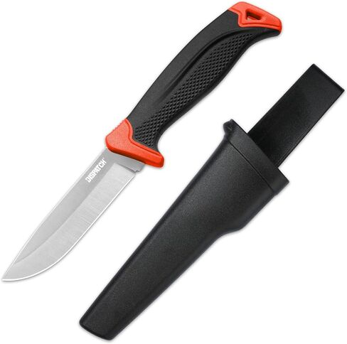 إرسال سكين النجاة ذو الشفرة الثابتة مع غمد وكسر زجاجي، سكاكين Bushcraft مقاس 14 بوصة مع ABS متين ومقبض TPR مطاطي غير قابل للانزلاق للتخييم والمشي لمسافات طويلة والصيد والأنشطة الخارجية in Kuwait