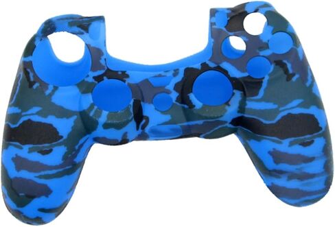 Camouflage Blue Silicone Cover for Controller Accessories Protective Case Smooth Grip in Kuwait