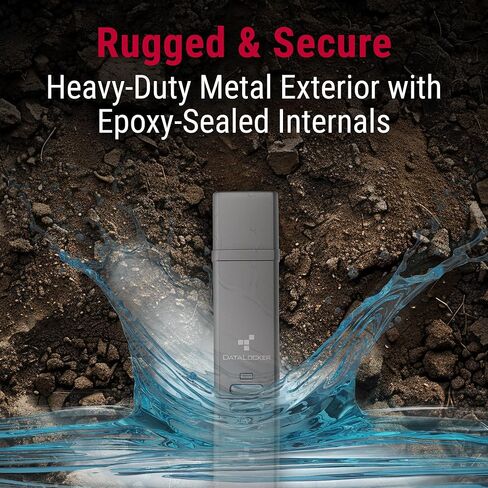 DataLocker DL GO Encrypted USB Flash Drive | USB 3.2 Gen 1 | AES 256-bit XTS | FIPS 197 | IP68 Rugged | TAA Compliant - 16GB in Saudi Arabia