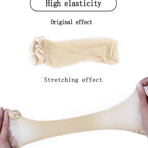 3 Packs Elastic Mesh Net Wig Caps for Women Open End Wig Cap for Long and Short Hair (3 Packs, Black) in Kuwait