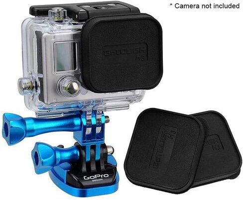 Fotodiox Pro GoTough 3X Replacement Lens Caps Compatible with HERO3+ Hero4 Slimline Case (Will NOT fit The HERO3 Standard Skeleton Housing) in Saudi Arabia