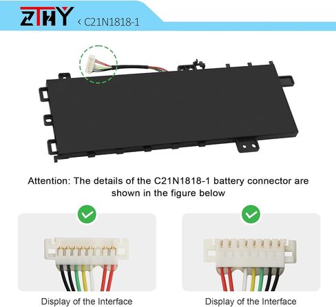 C21N1818-1 Battery Replacement for ASUS VivoBook 15 X512 X512DA X512DK X512FA X512FB X512FJ X512FL X512J X512JA X512JF X512JP X512U X512UA X512UB X512UF K512 K512FA K512J K512JA K512JP F512DA F512FA in Kuwait