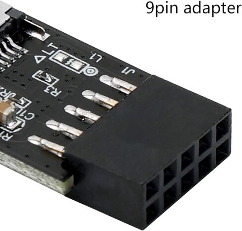 USB اللوحة الأمامية محول نوع-E أنثى إلى USB 2.0 9 دبوس شاحن أنثي رأس للكمبيوتر اللوحة الأم نوع E محول اللوحة الأم محول in Kuwait