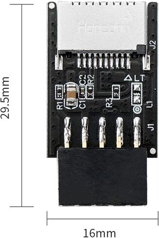 USB اللوحة الأمامية محول نوع-E أنثى إلى USB 2.0 9 دبوس شاحن أنثي رأس للكمبيوتر اللوحة الأم نوع E محول اللوحة الأم محول in Kuwait