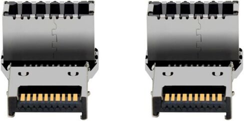 90 Degree Angled USB 3.2 Type E Internal Connectors Male and Female Port Adapter 20Gbps Transmission Motherboards Front Panel Installation in Saudi Arabia