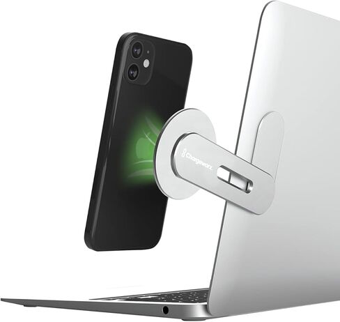 حامل هاتف مغناطيسي CHARGEWORX للكمبيوتر المحمول، حامل جانبي للكمبيوتر المحمول أو شاشة سطح المكتب، ظهر لاصق قوي، ذراع قابل للتعديل مع نقطة محورية، متوافق مع أجهزة MagSafe Apple iPhone وAndroid in Saudi Arabia
