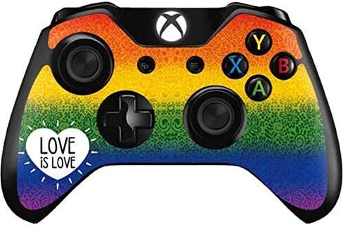 غلاف Skinit المخصص للألعاب المتوافق مع وحدة تحكم Xbox One - تصميم Love is Love Rainbow المصمم في الأصل in Saudi Arabia
