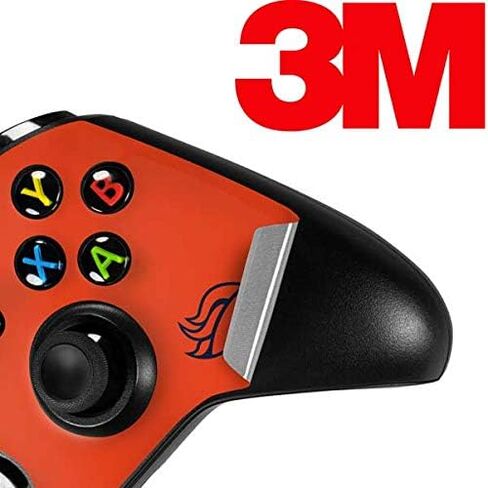 Skinit Decal Gaming Skin Compatible with Xbox One S Controller - Officially Licensed NFL Denver Broncos Orange Performance Series Design in Saudi Arabia