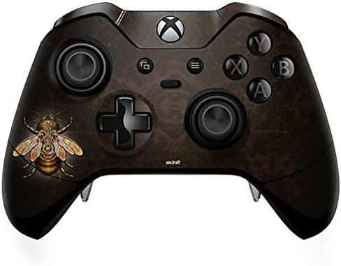 غلاف Skinit المخصص للألعاب متوافق مع وحدة تحكم Xbox One Elite - مرخص رسميًا من Tate and Co. تصميم Steampunk Bee in Kuwait